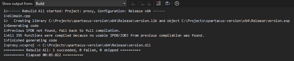 Proxy Solution Structure