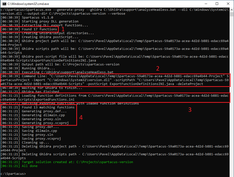 Spartacus Generate All Proxy Functions